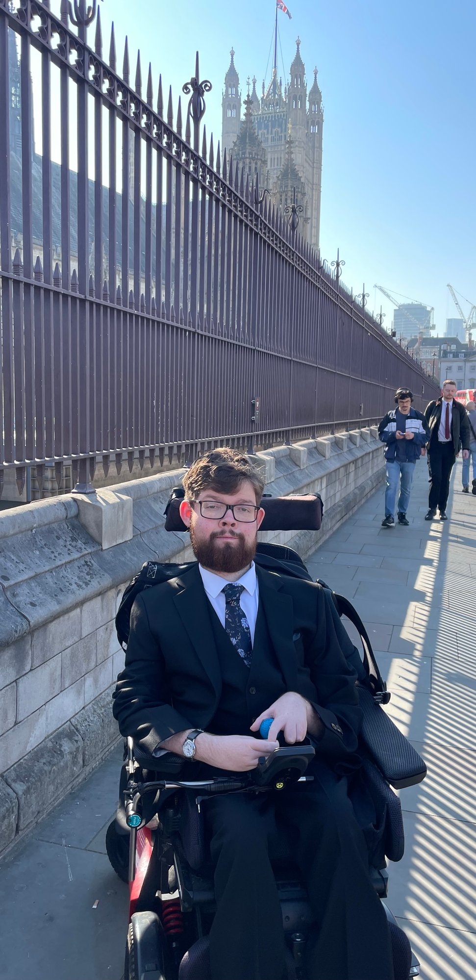 Wheelchair User at Parliament