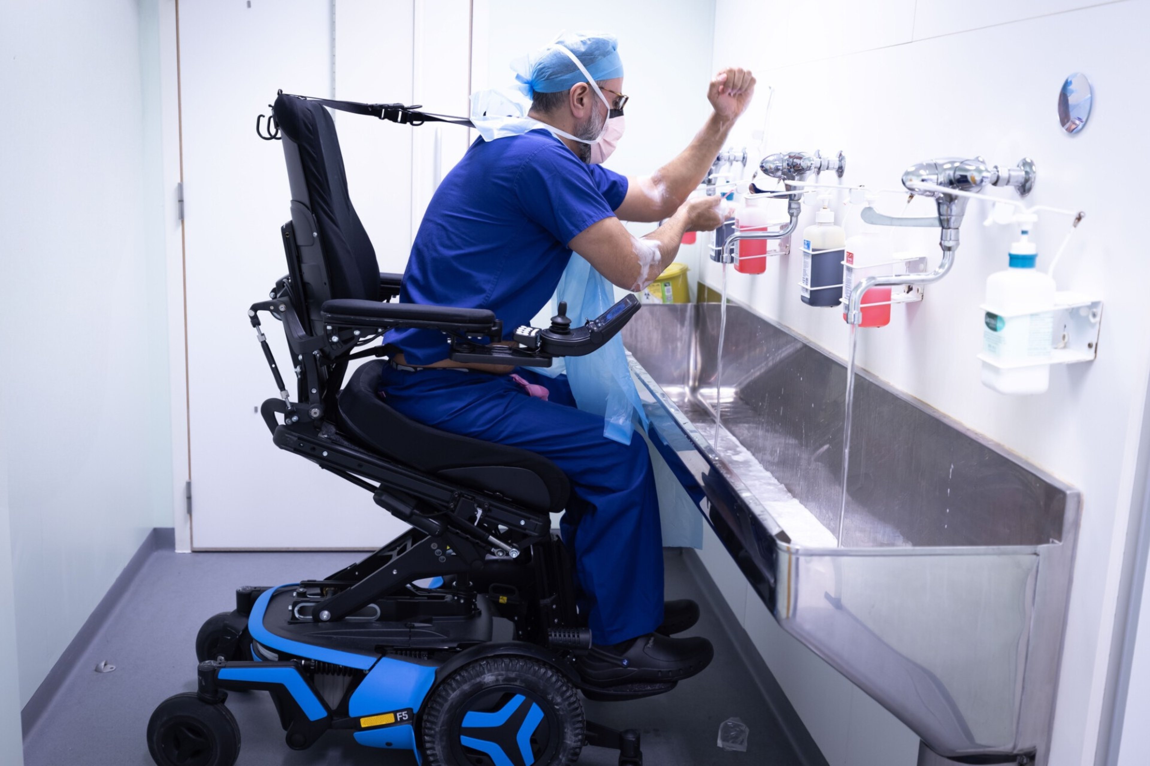 Wheelchair Alliance_Mo Belal preparing for theatre